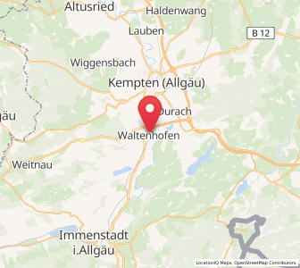 Map of Waltenhofen, Bavaria