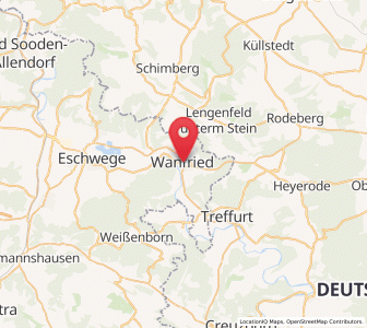 Map of Wanfried, Hesse