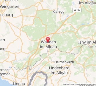 Map of Wangen, Baden-Wurttemberg