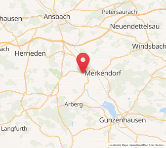 Map of Weidenbach, Bavaria