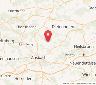 Map of Weihenzell, Bavaria
