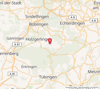 Map of Weil im Schönbuch, Baden-Wurttemberg