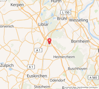 Map of Weilerswist, North Rhine-Westphalia