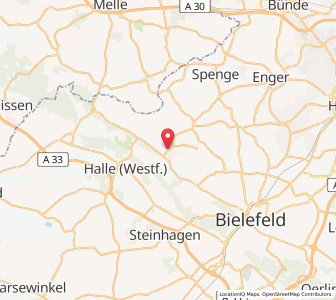 Map of Werther, North Rhine-Westphalia