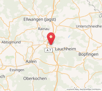Map of Westhausen, Baden-Wurttemberg