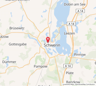 Map of Weststadt, Mecklenburg-Vorpommern