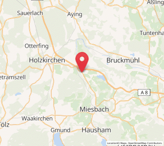 Map of Weyarn, Bavaria