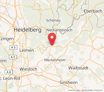 Map of Wiesenbach, Baden-Wurttemberg