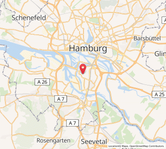 Map of Wilhelmsburg, Hamburg