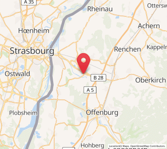 Map of Willstätt, Baden-Wurttemberg