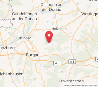 Map of Winterbach, Bavaria