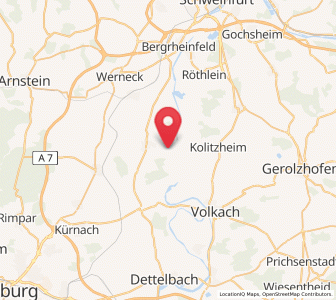 Map of Wipfeld, Bavaria