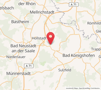 Map of Wülfershausen, Bavaria