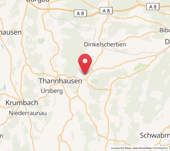 Map of Ziemetshausen, Bavaria