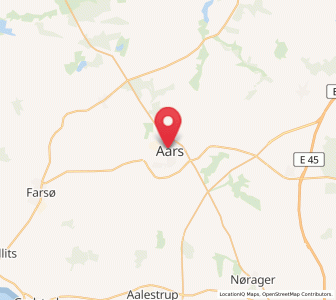 Map of Aars, North Denmark