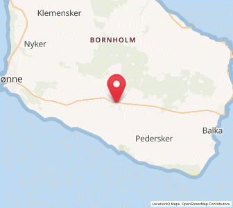 Map of Åkirkeby, Capital Region