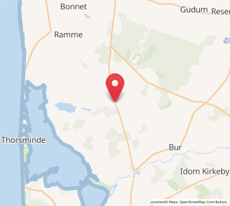 Map of Bækmarksbro, Central Jutland
