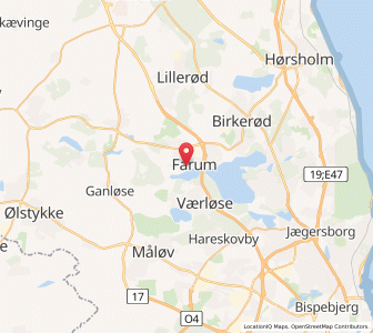Map of Farum, Capital Region