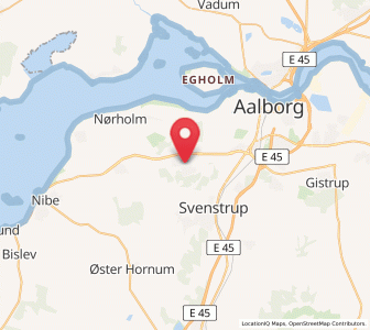 Map of Frejlev, North Denmark