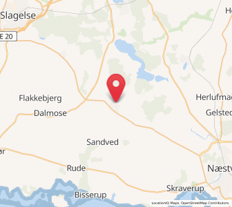 Map of Fuglebjerg, Zealand