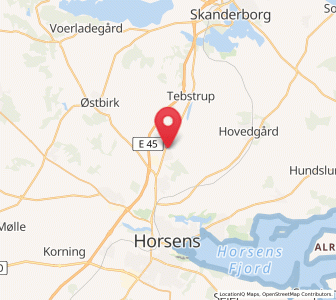 Map of Gedved, Central Jutland