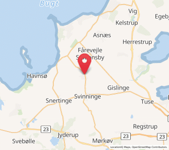 Map of Hørve, Zealand