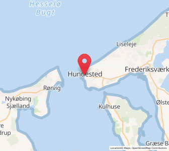 Map of Hundested, Capital Region