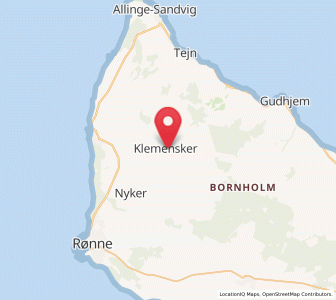 Map of Klemensker, Capital Region