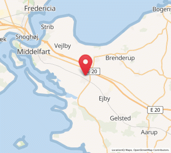 Map of Nørre Åby, South Denmark