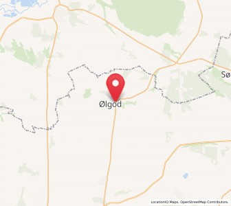 Map of Ølgod, South Denmark