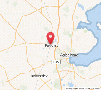 Map of Rødekro, South Denmark