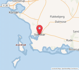 Map of Skælskør, Zealand