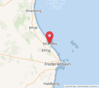 Map of Strandby, North Denmark