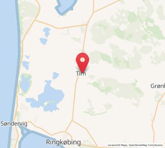 Map of Tim, Central Jutland