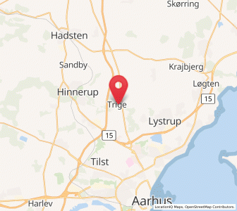 Map of Trige, Central Jutland
