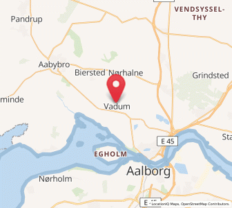 Map of Vadum, North Denmark