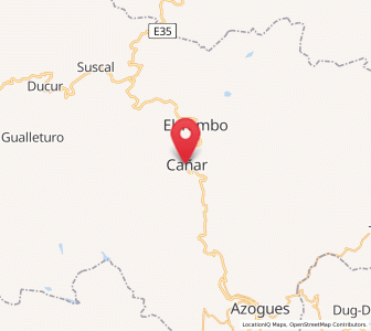 Map of Cañar