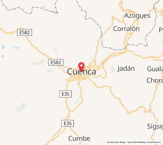Map of Cuenca, Azuay