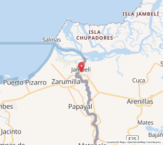 Map of Huaquillas, El Oro
