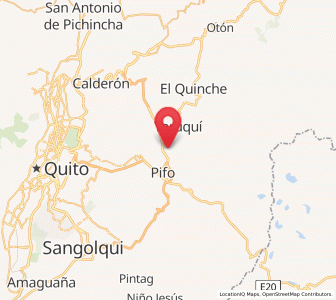 Map of Oyambarillo, Pichincha