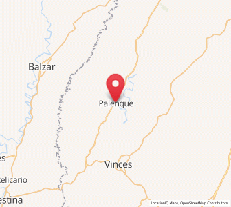 Map of Palenque, Los Ríos