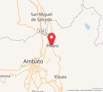 Map of Píllaro, Tungurahua