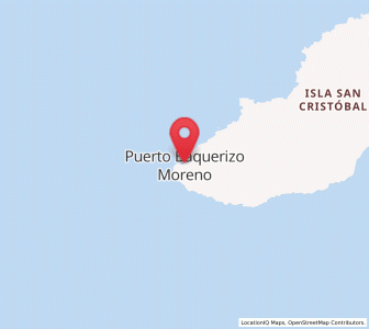 Map of Puerto Baquerizo Moreno, Galápagos