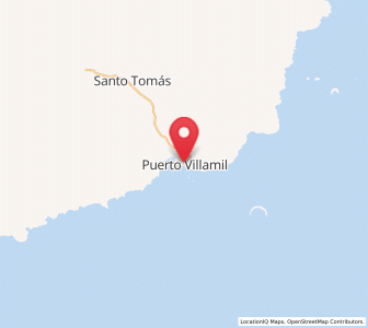 Map of Puerto Villamil, Galápagos
