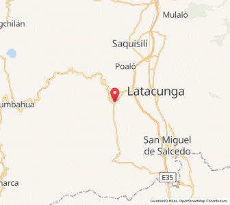 Map of Pujilí, Cotopaxi