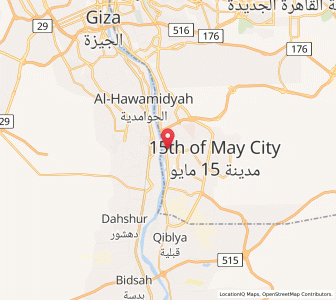 Map of Ḩalwān, Cairo