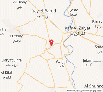 Map of Kawm Ḩamādah, Beheira