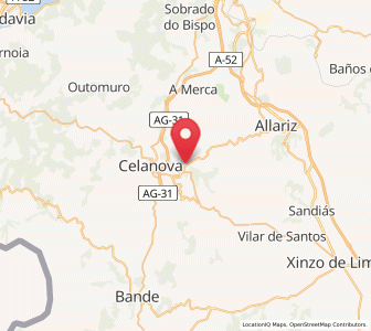 Map of A Bola, Galicia