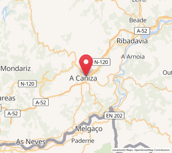 Map of A Cañiza, Galicia
