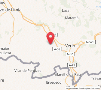 Map of A Caridade, Galicia